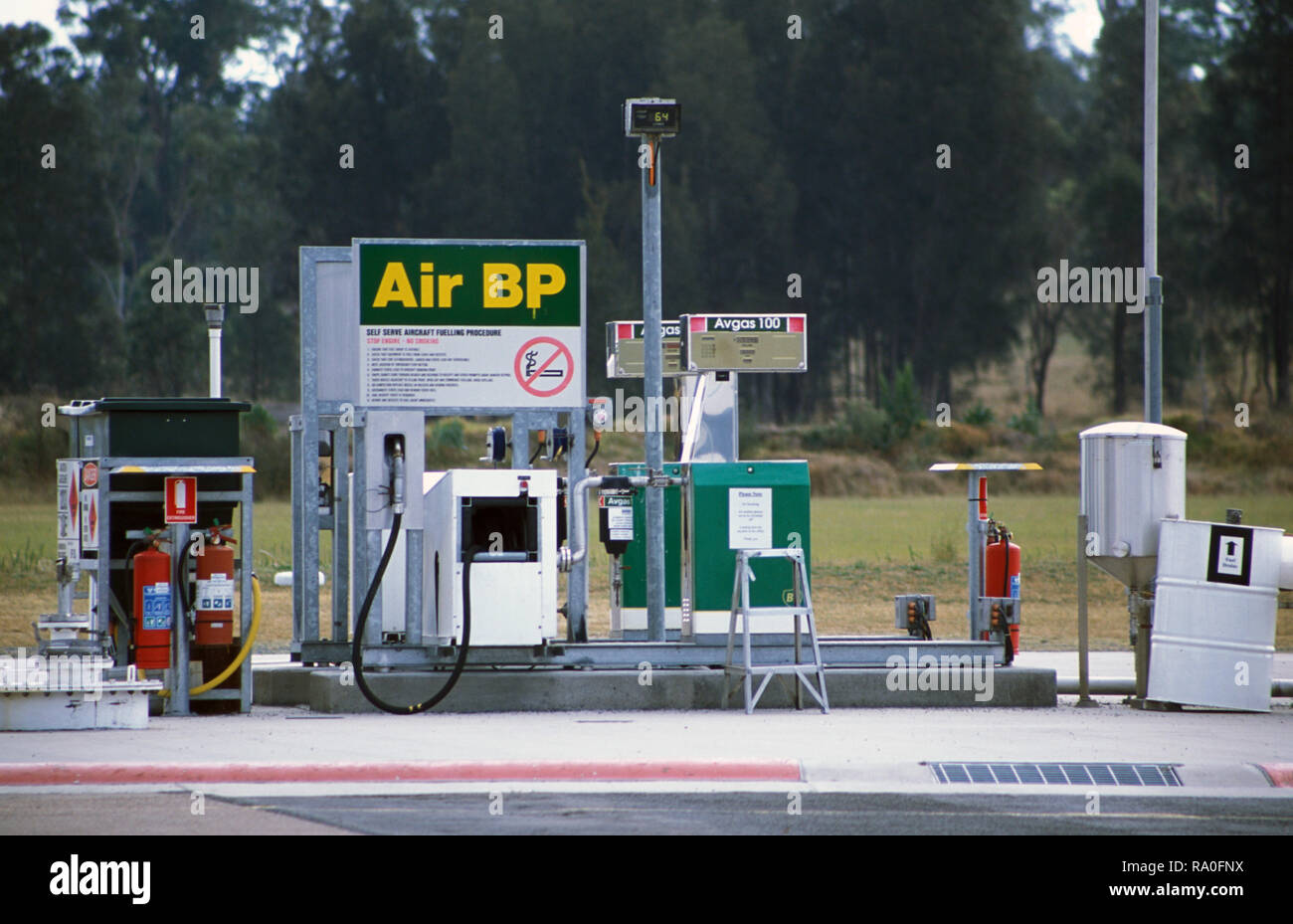 AIR BP FUEL SUPPLY FOR AVIATION PURPOSES, NEW SOUTH WALES, AUSTRALIA Stock Photo