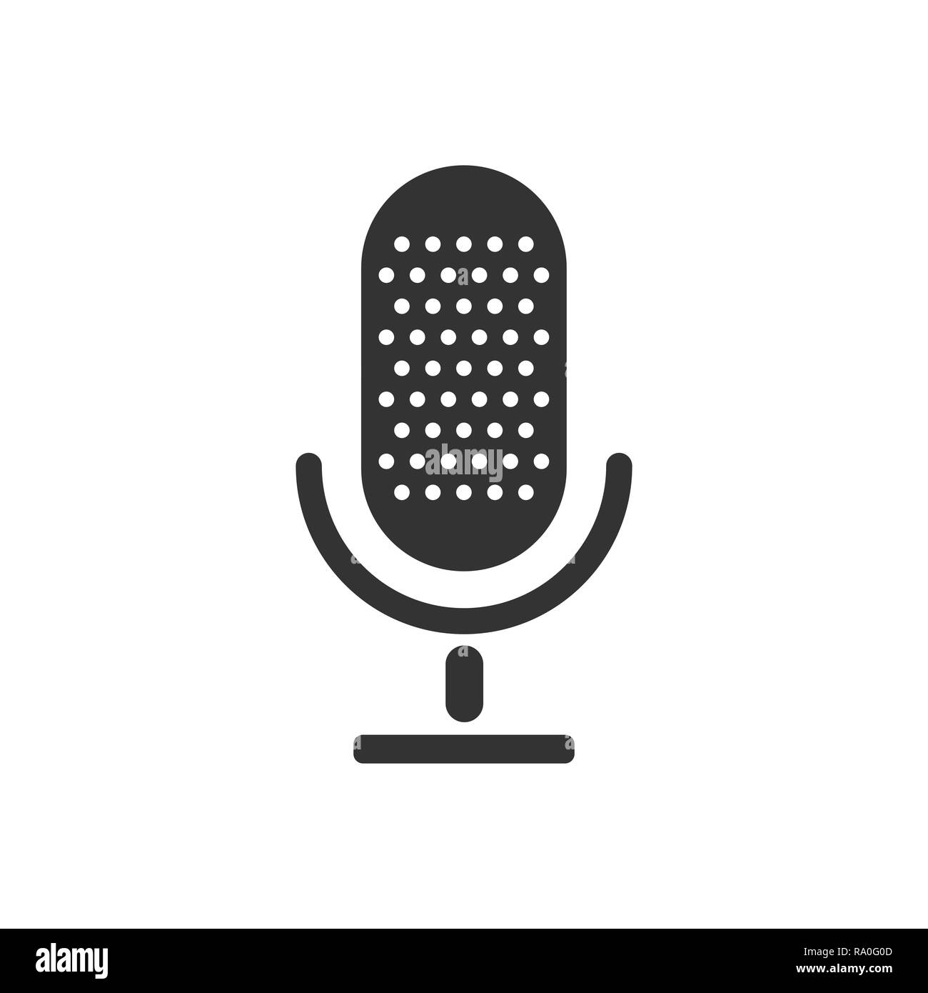 Circle microphone Black and White Stock Photos & Images - Alamy