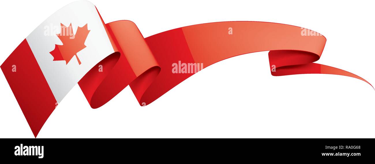 Canada flag, vector illustration on a white background Stock Vector ...