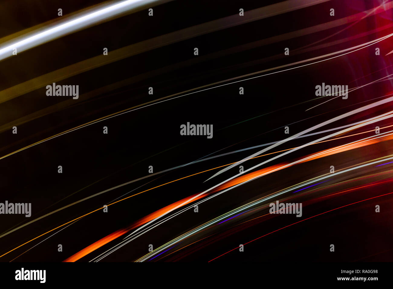 Abstract light line background.Light trails on dark background Stock