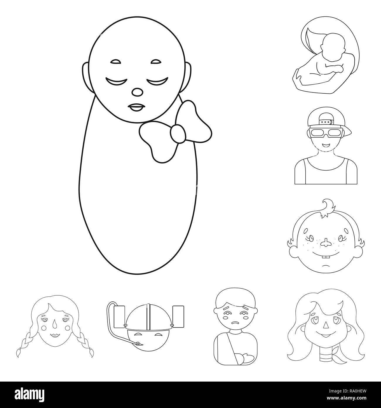 Play Fun Friends Vacation Active Girl Boy Playing School Happy Cute Kindergarten Kid Childhood Activity Set Vector Icon Illustration Isolated Collection Design Element Graphic Sign Outline Line Vector Vectors Stock Vector Image Art Alamy