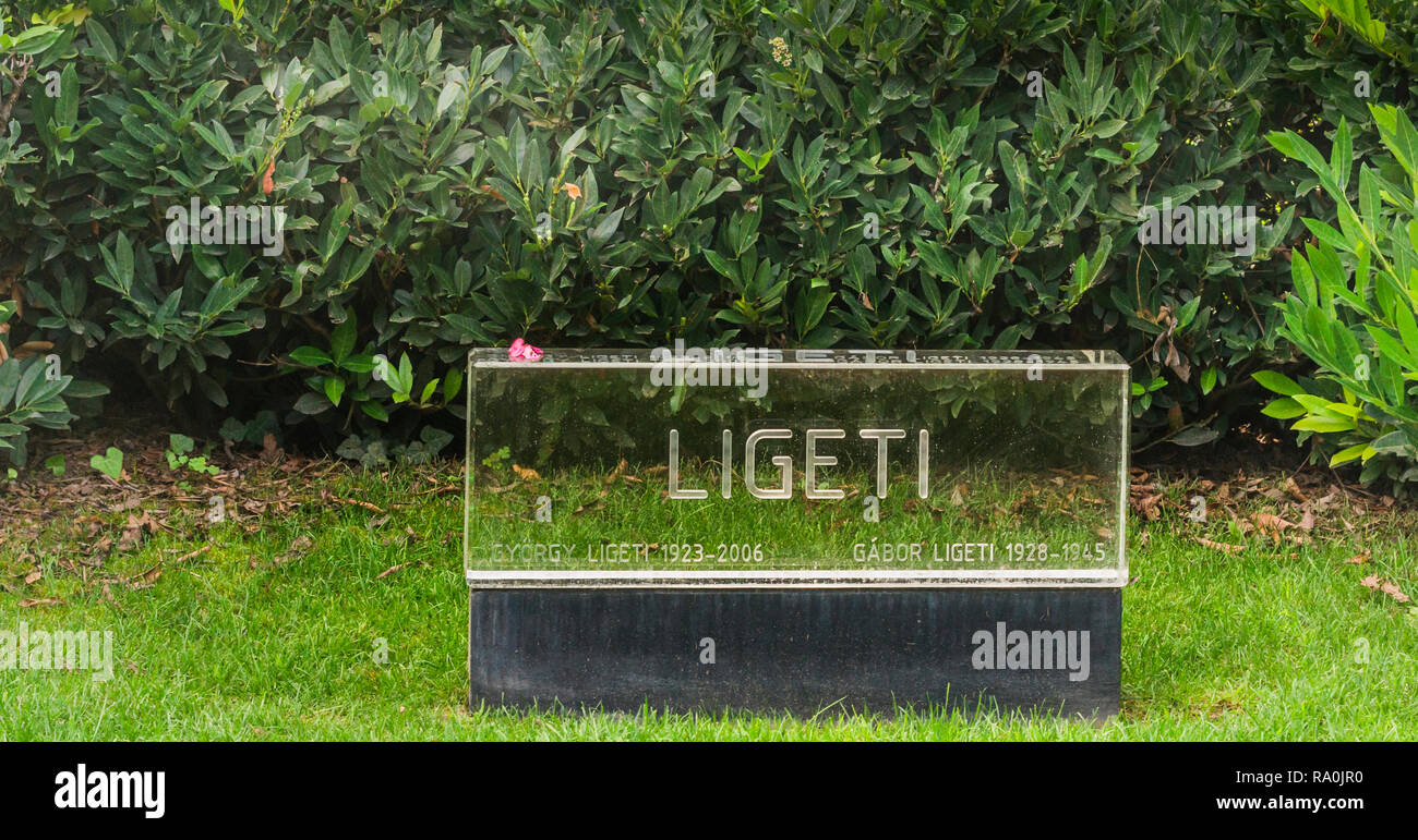 gravesite of composer györgy ligeti, central cemetery Stock Photo