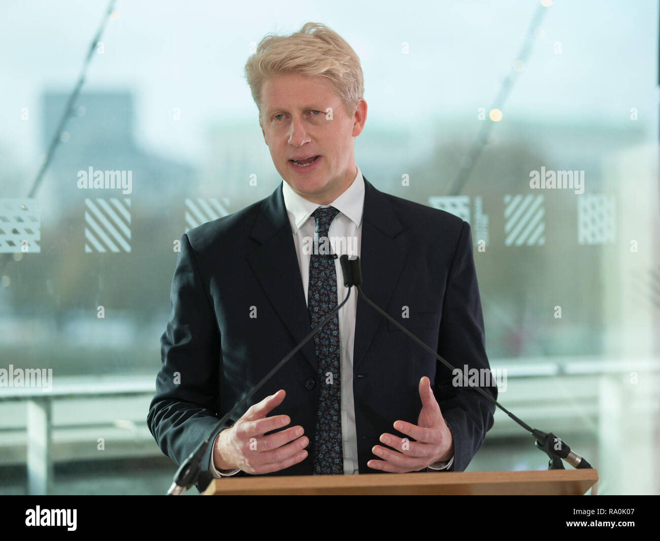 Conservative MP Jo Johnson gives his first major speech since resigning from government on