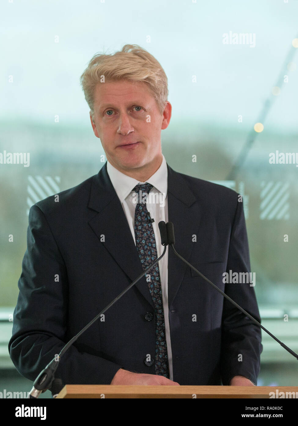 Conservative MP Jo Johnson gives his first major speech since resigning
