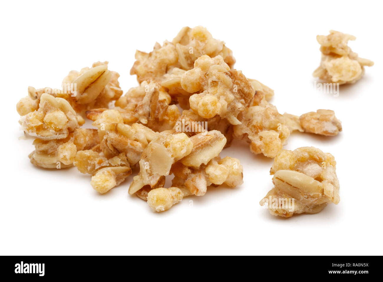 Heap of cereal isolated on white background Stock Photo - Alamy