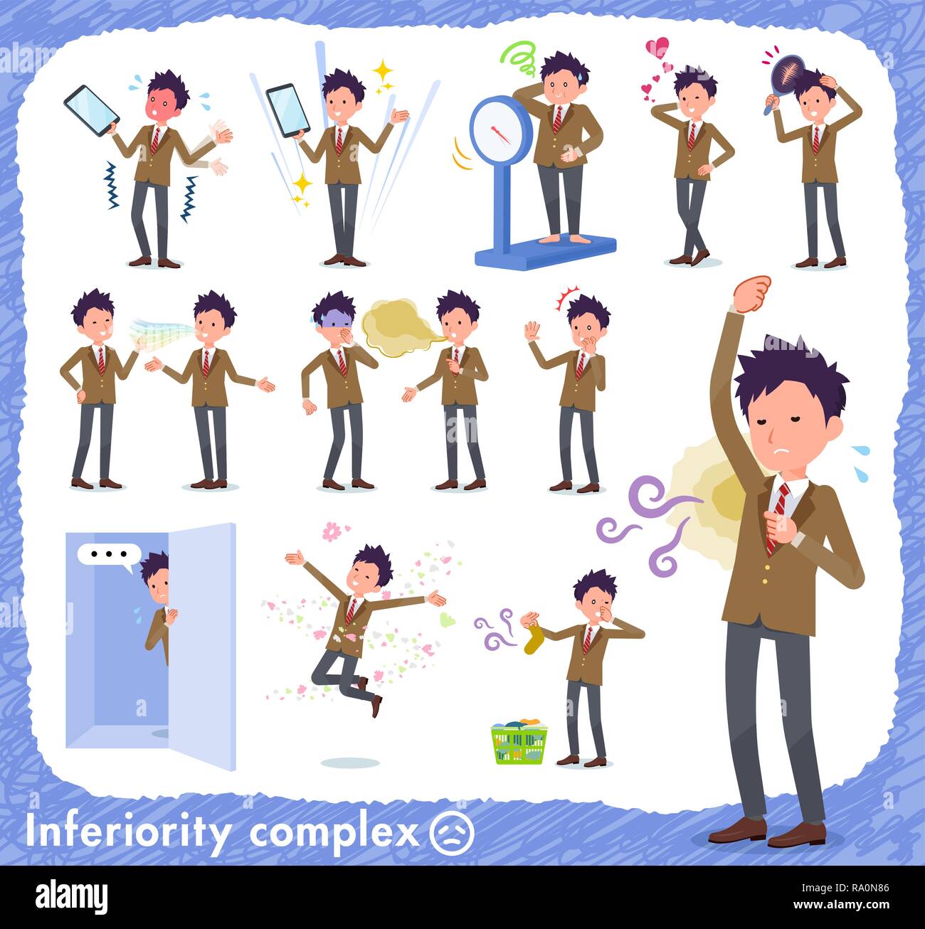 A set of school boy on inferiority complex.There are actions suffering ...