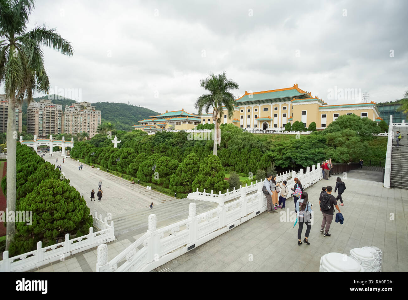 Taipei, Taiwan - November 22, 2018: National Palace Museum in Taipei City, Taiwan. The big collection of 700,000 pieces ancient Chinese imperial artif Stock Photo