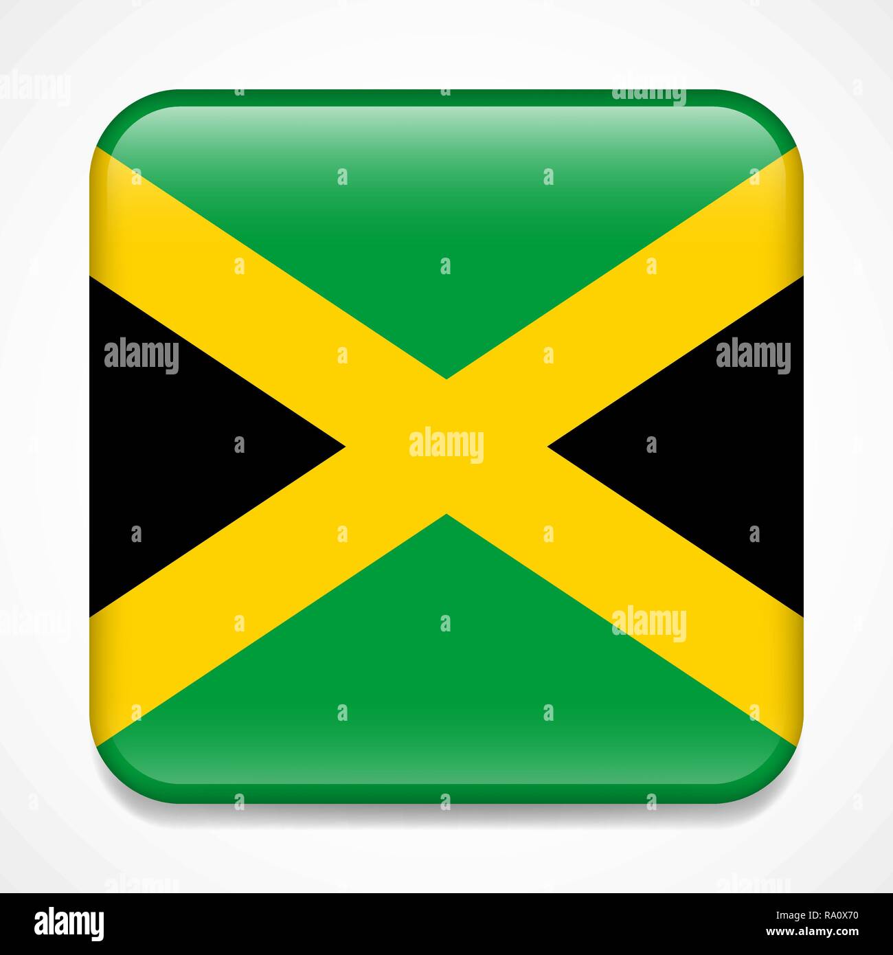 Jamaica traditional flag Stock Vector Images Alamy