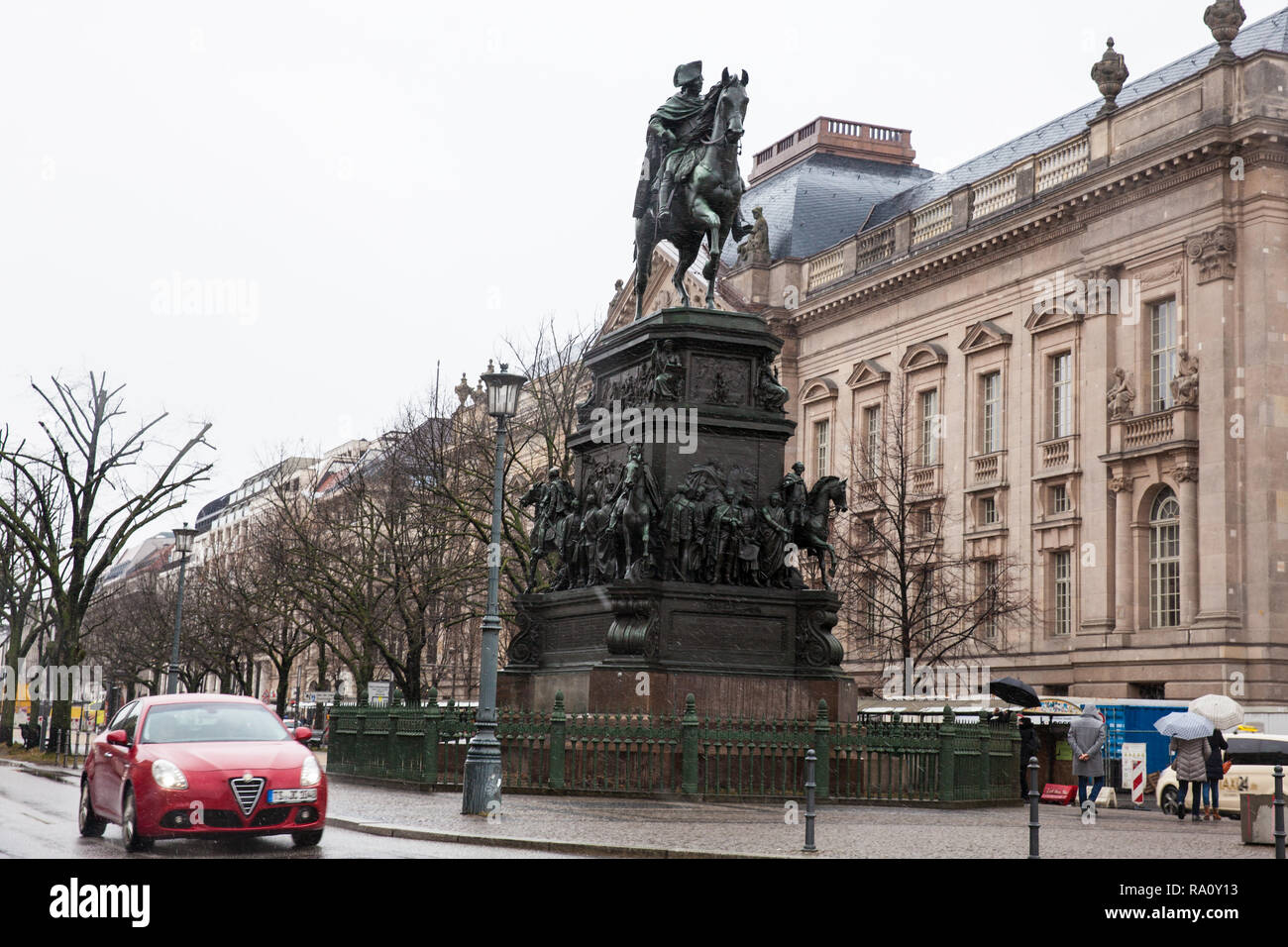 BERLIN, GERMANY MARCH, 2018 The equestrian statue of Frederick the