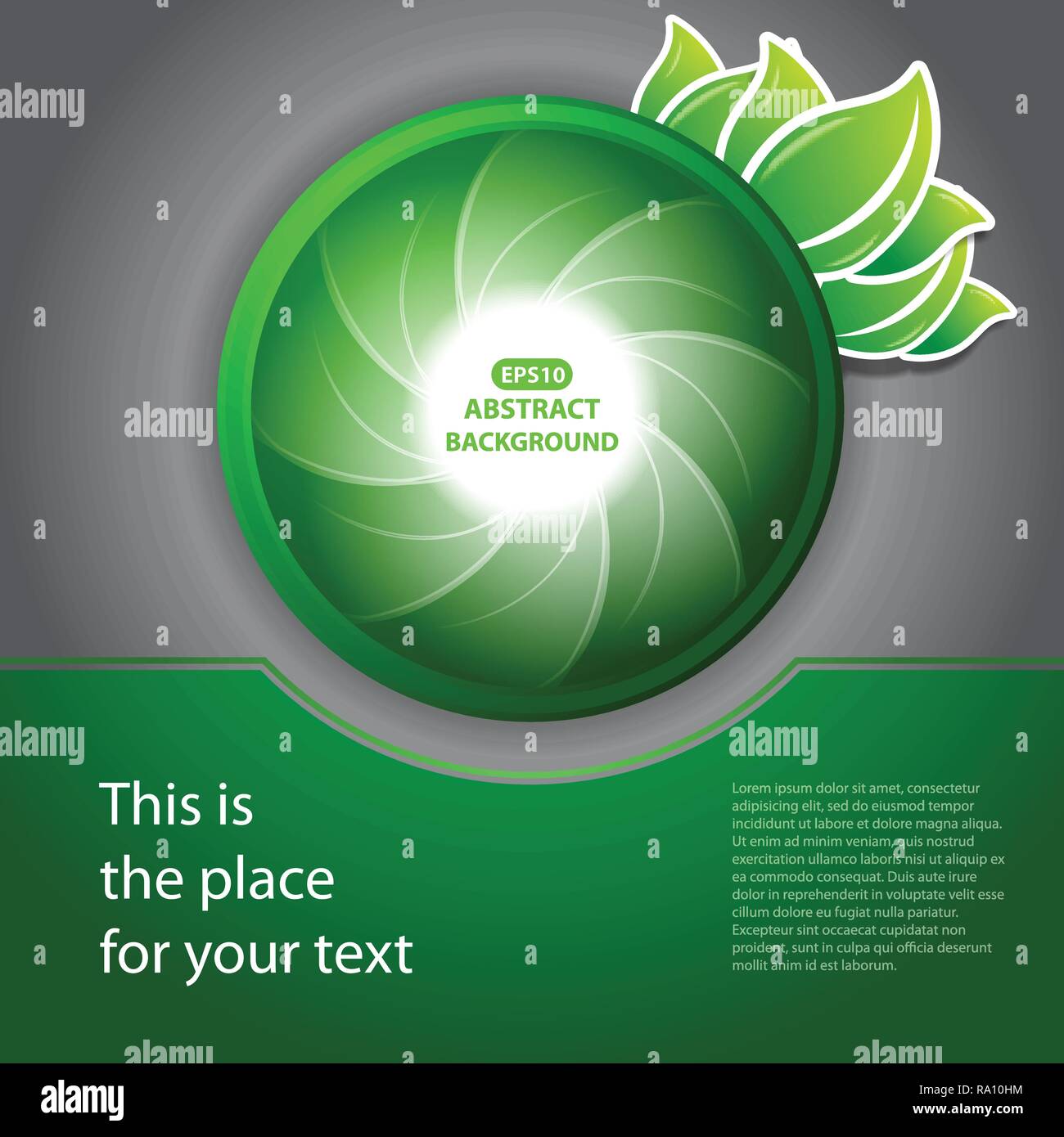 Abstract Colorful Modern Bright Round Eco Layout, Background or ...