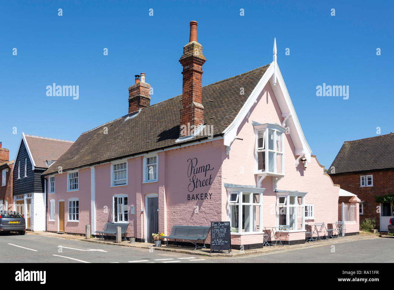 The Pump Street Bakery, Market Hill, Orford, Suffolk, England, United Kingdom Stock Photo