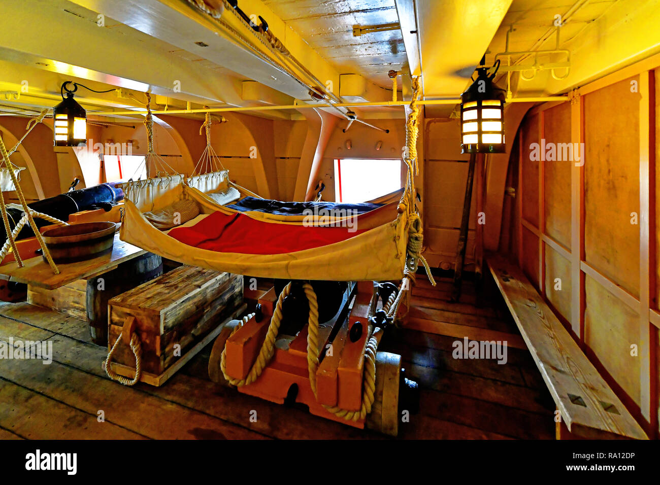 Royal navy ship crew quarters hi-res stock photography and images - Alamy