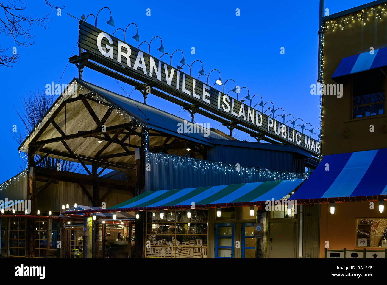 Granville Island Public Market High Resolution Stock Photography and