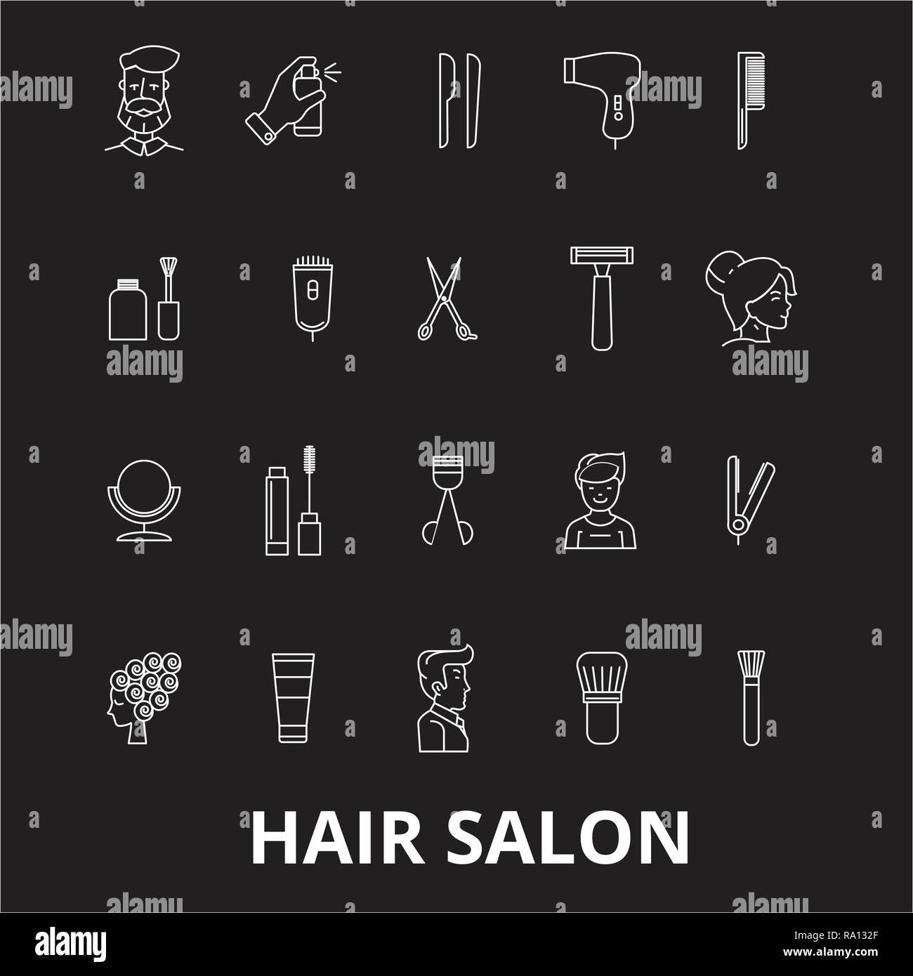 Hair Salon Stock Vector Images Alamy