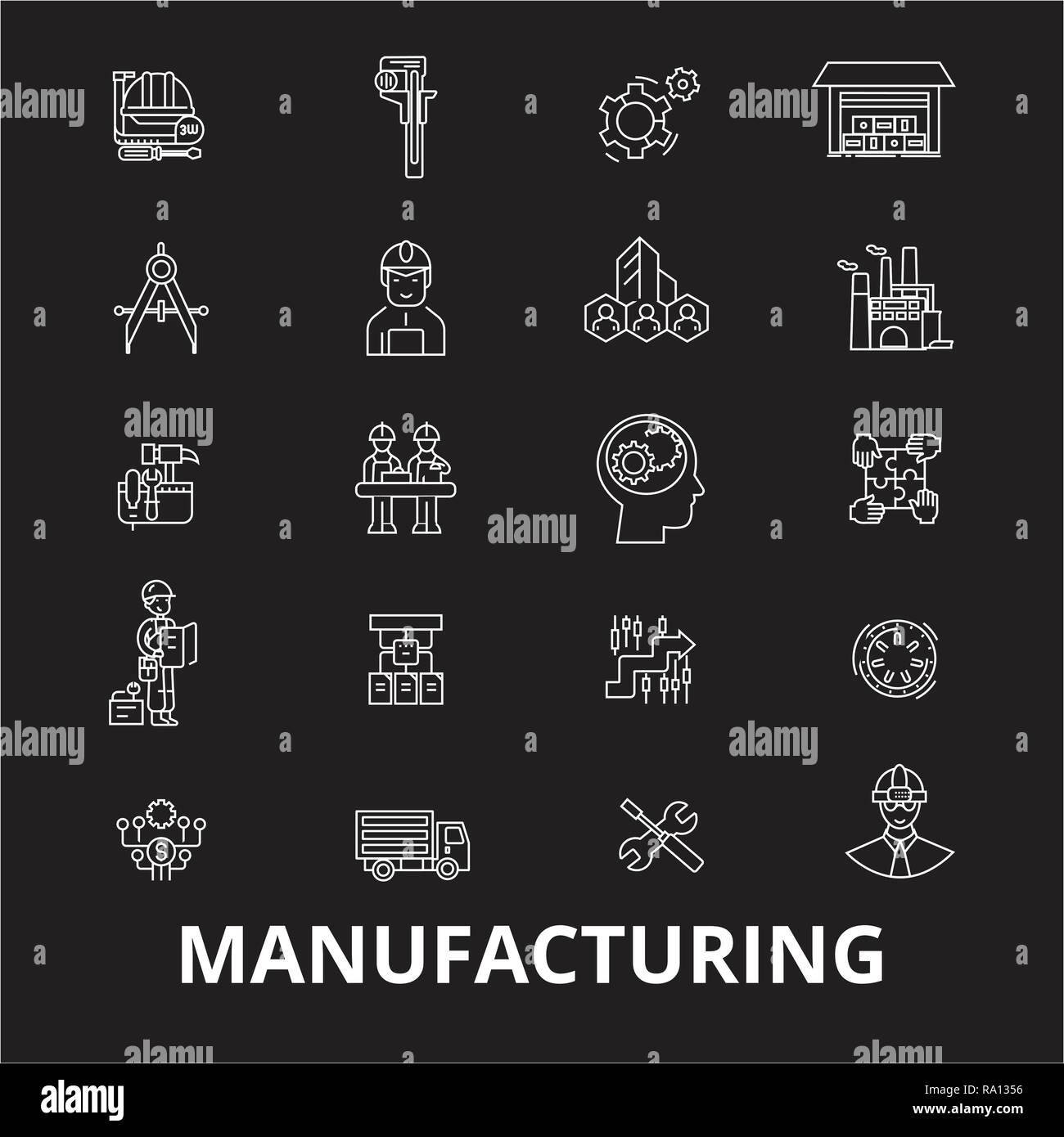 Manufacturing line icons hires stock photography and images Alamy