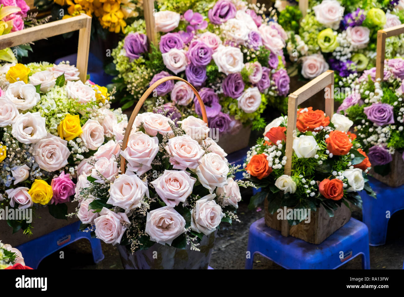 Beautiful flowers with blurred background can be used for commercial