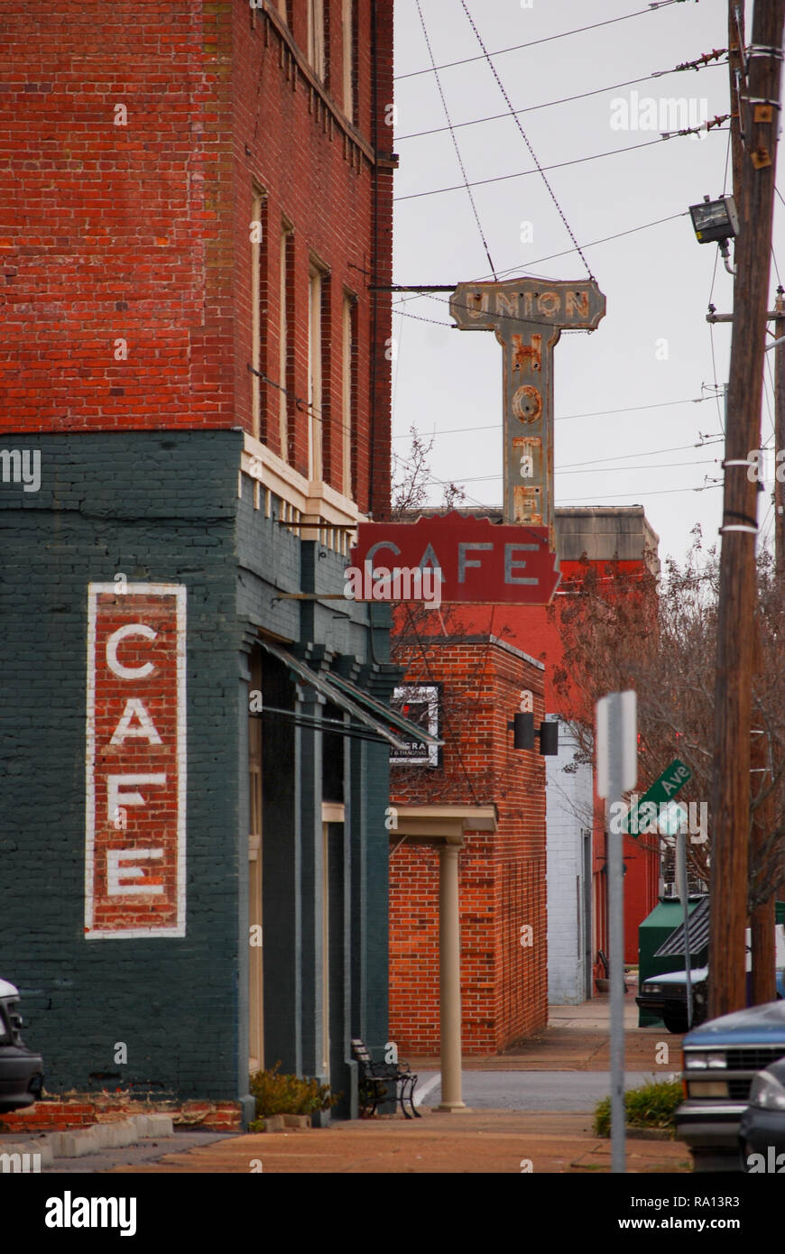 The Union Hotel, no longer in operation, is pictured in downtown Meridian, Miss. on Jan. 9, 2011. Stock Photo