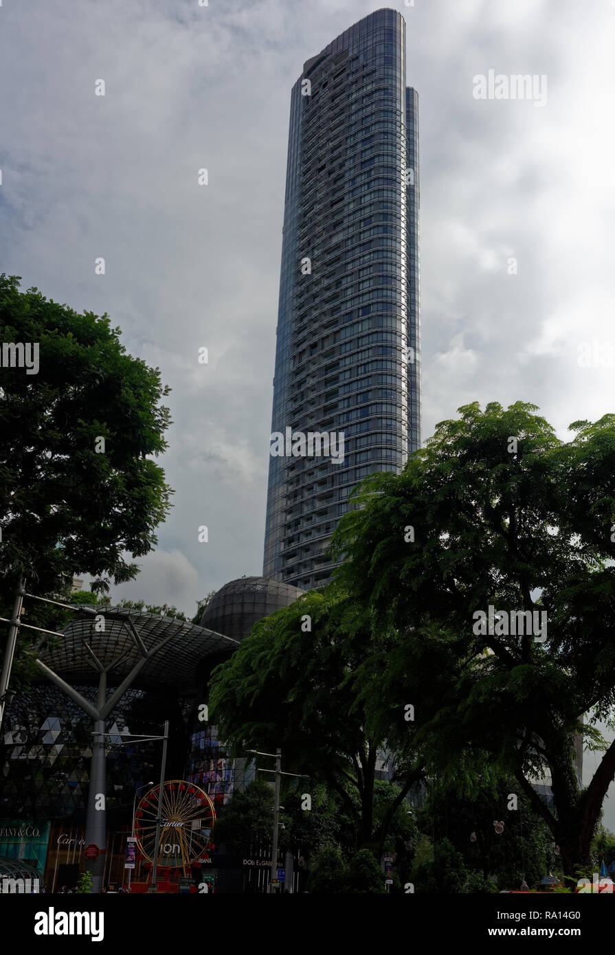 Orchard Residences tower, Singapore, Asia Stock Photo