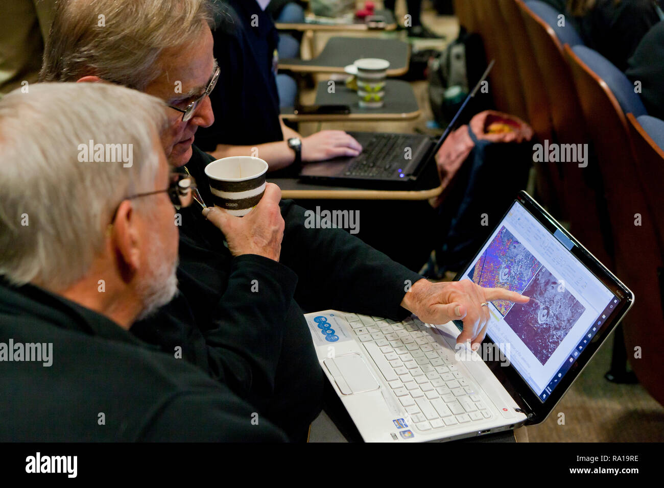 Laurel, Maryland USA, 29th December, 2018: The Johns Hopkins University Applied Physics Laboratory (APL) Mission Operations Center and  Science Operations Center prepare for its interplanetary space probe New Horizons flyby of a Kuiper Belt object Ultima Thule.  New Horizons is scheduled to arrive at Ultima Thule on 05:33 UTC, 1st, January 2019. Credit: B Christopher/Alamy Live News Stock Photo