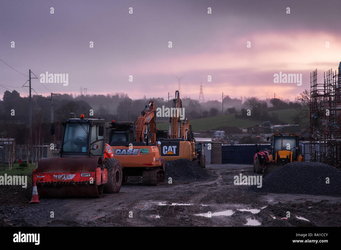 Construction site excavation hires stock photography and images Alamy