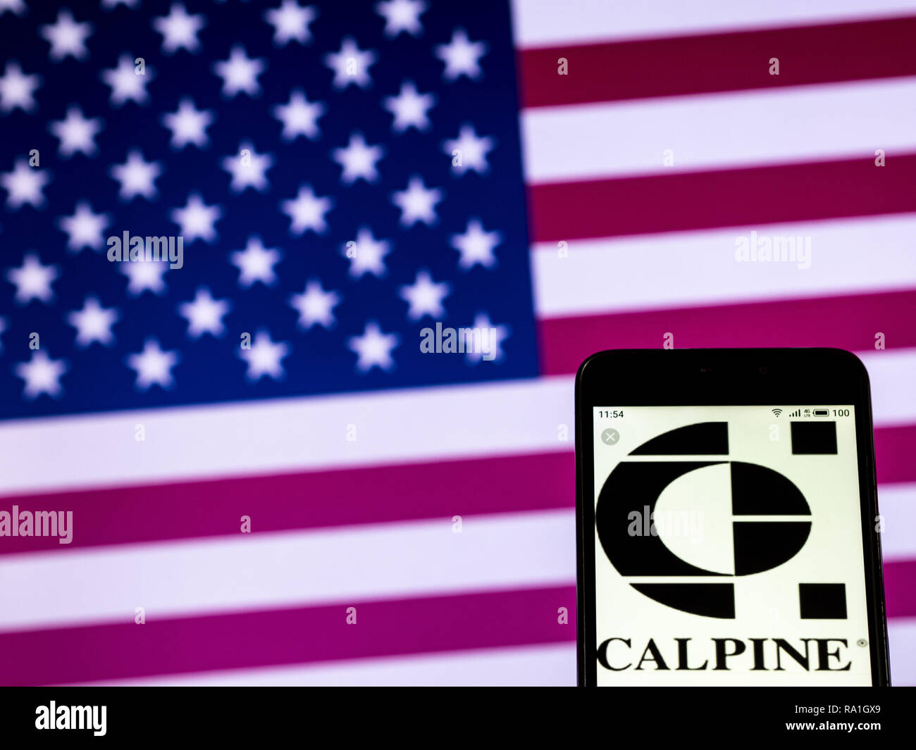 December 28, 2018 - Kiev, Ukraine - Calpine Corporation logo seen ...