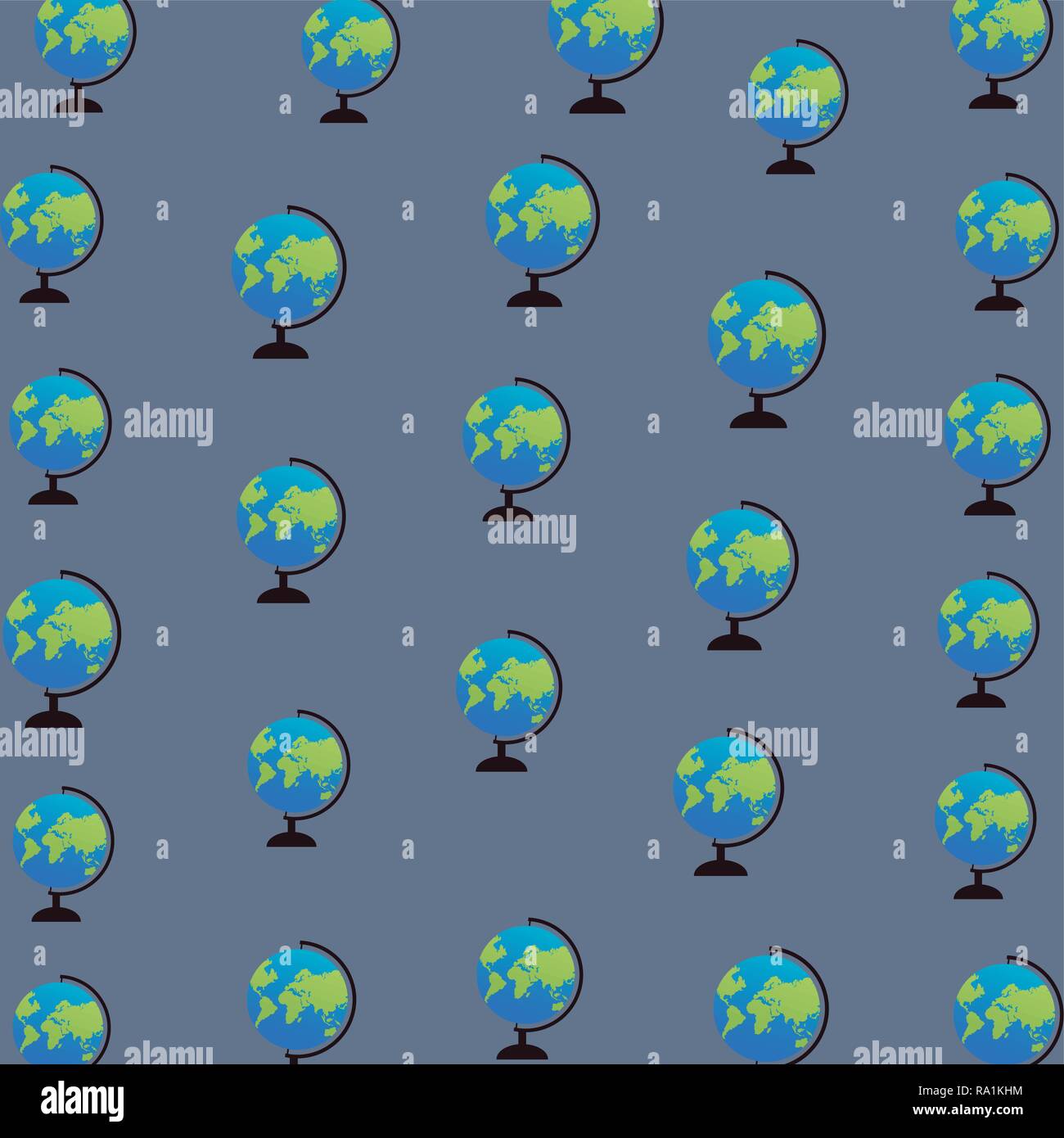 globe icon background in blue vector illustration graphic design Stock ...