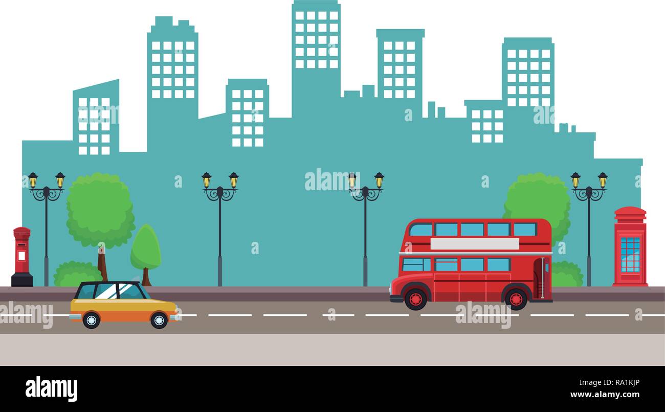 landscape city urban Stock Vector Image & Art - Alamy