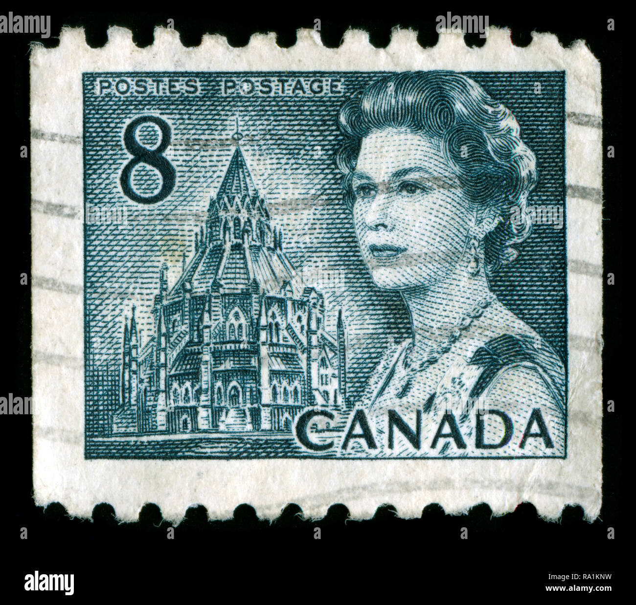 Postmarked stamp from Canada in the Centennial Definitives 196771