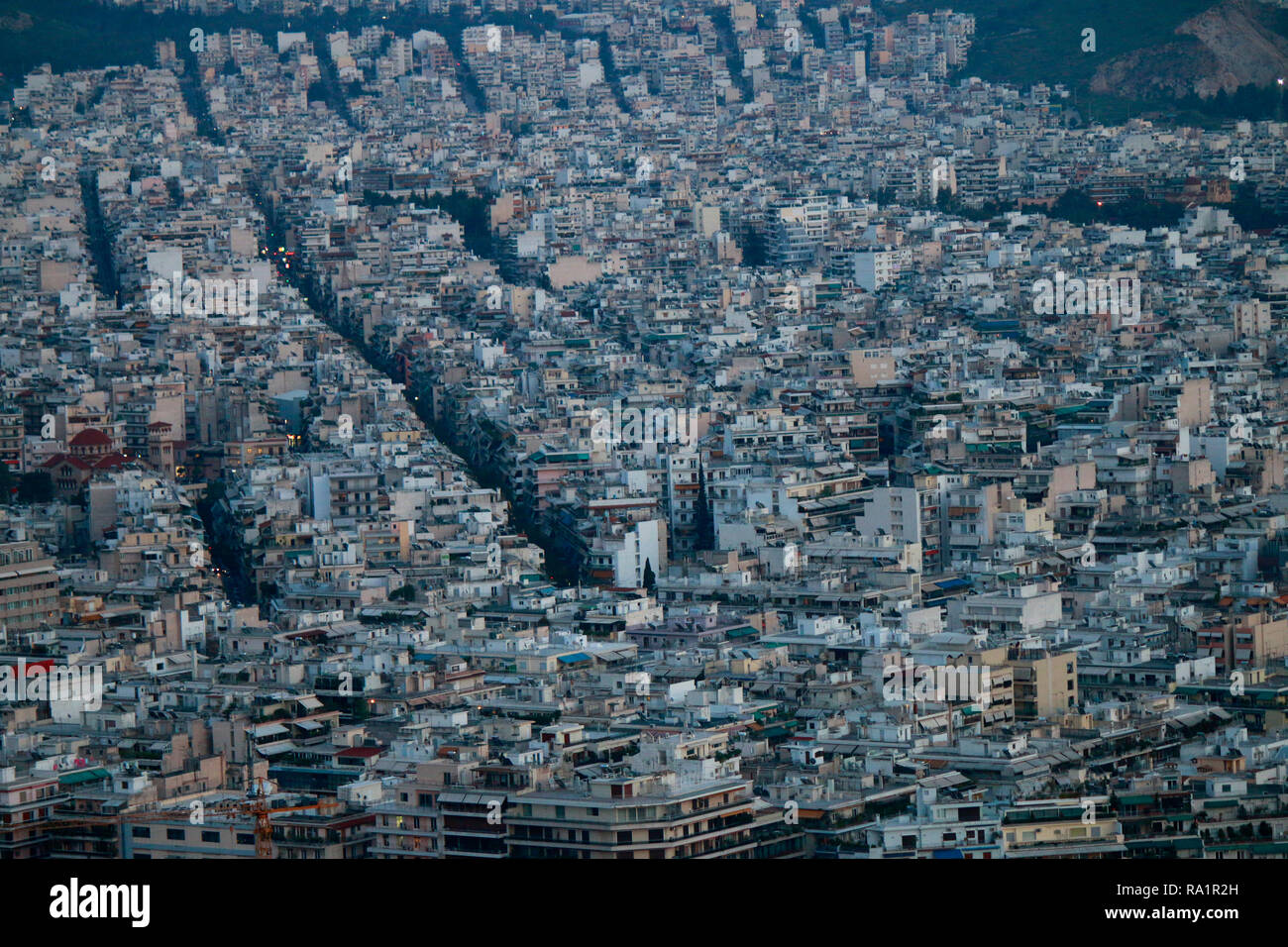 Skyline: Athen, Griechenland. Stock Photo