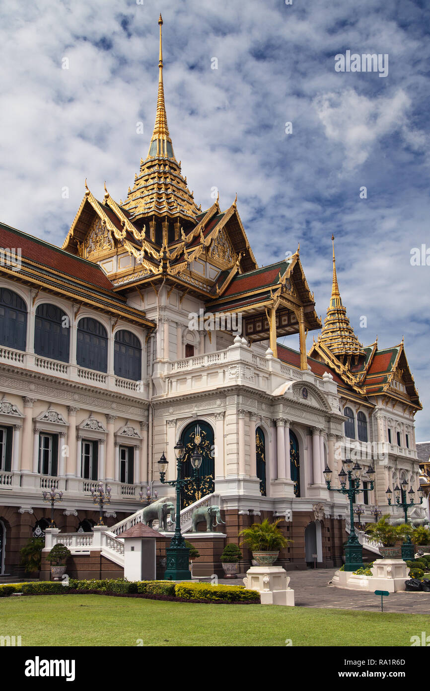 Chakri Maha Prasat at Grand Palace, Bangkok, Thailand. Stock Photo