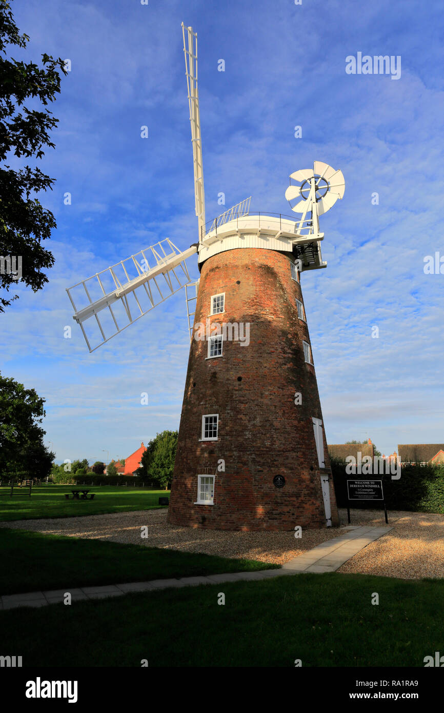 East Dereham Windmill, Dereham Market town, Norfolk, England; UK Stock Photo