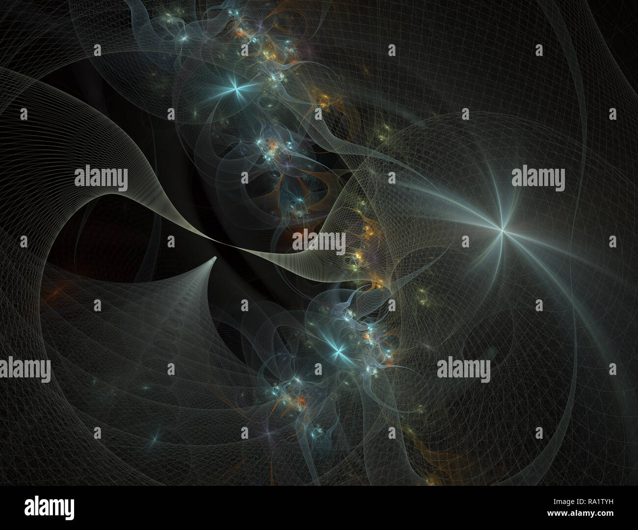 Abstract space geometry surfaces, tunnel grid. Giant gravitational lens in  space. Can be used as digital dynamic wallpaper, technology background. Fra  Stock Photo - Alamy