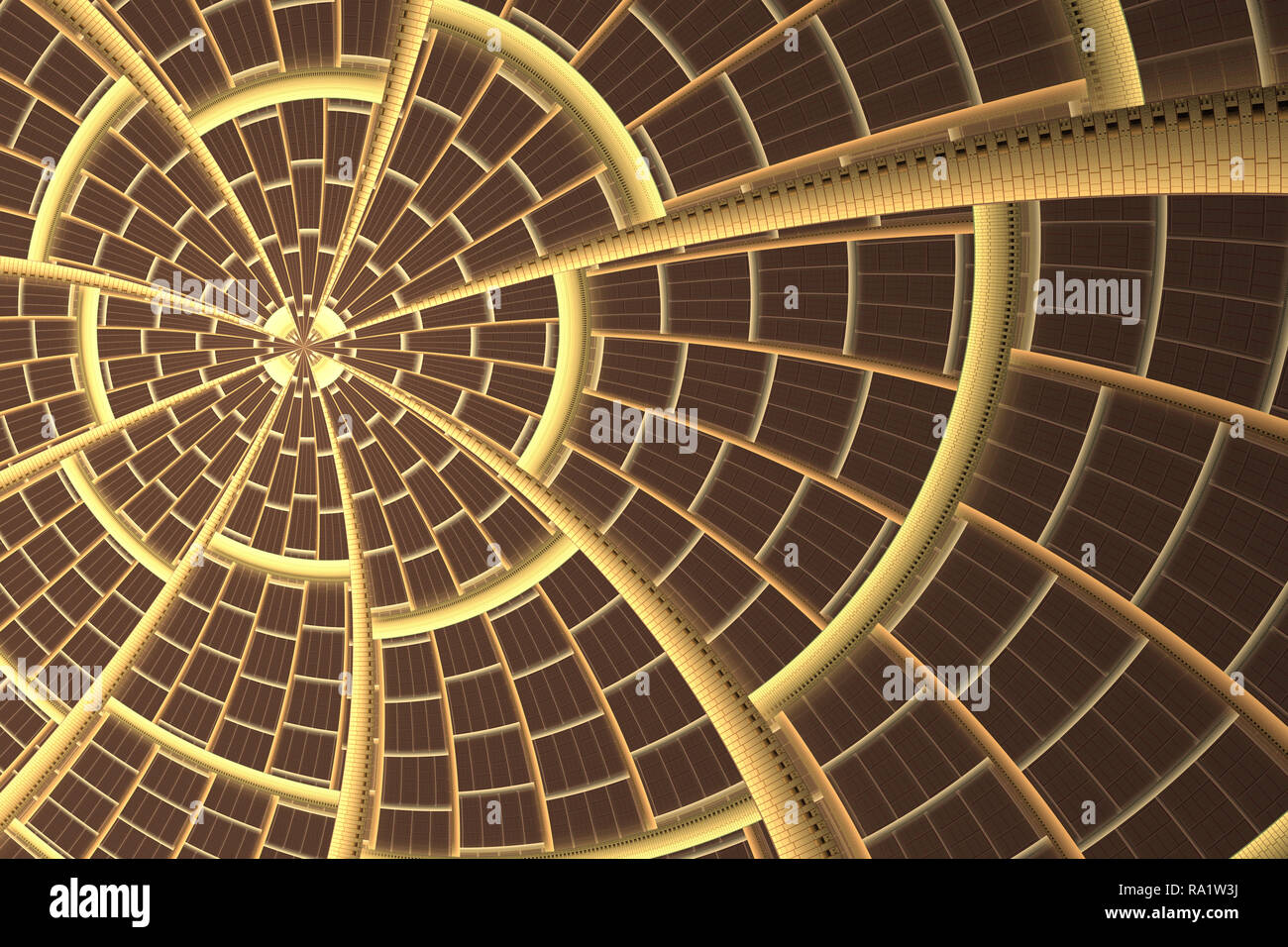 Fractal star or sun fantasy. Abstract solar pattern. Innovation ...
