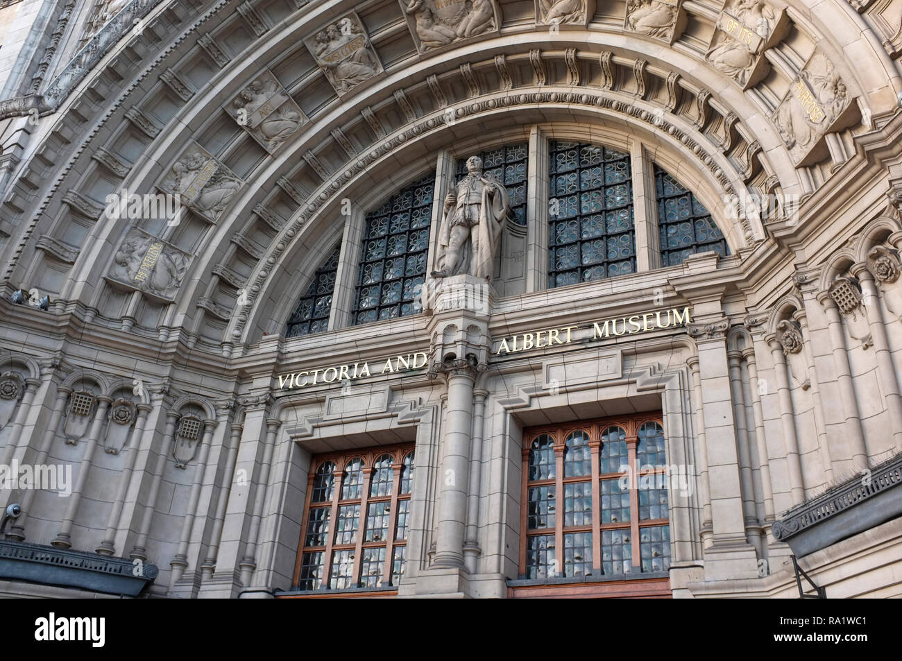 Entrance To The Victoria And Albert Museum Va Museum In