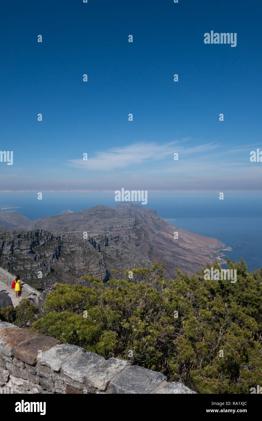 View from Table Mountain, Cape Town, South Africa Stock Photo