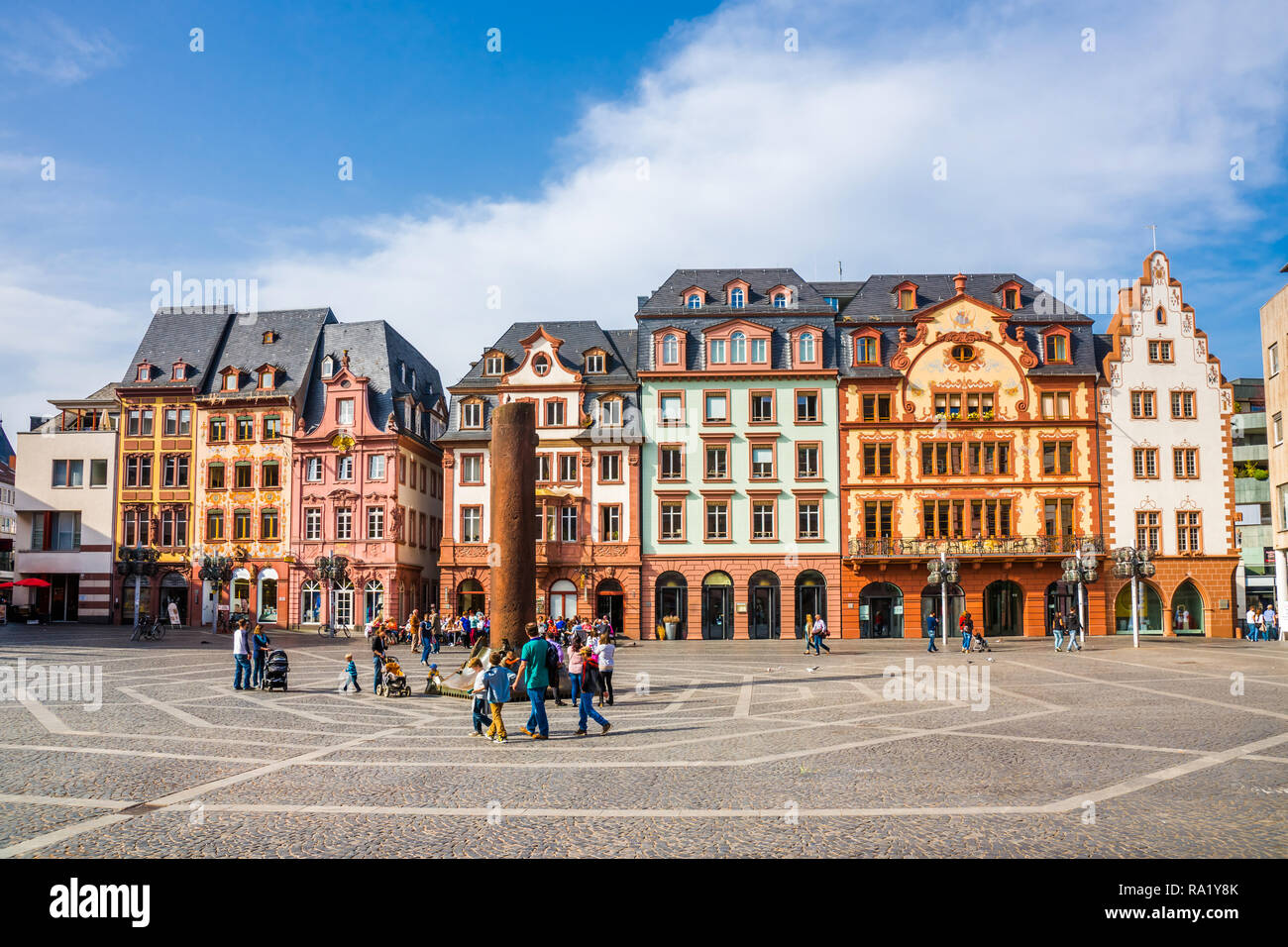 Mainz, Domplatz, Germany Stock Photo - Alamy