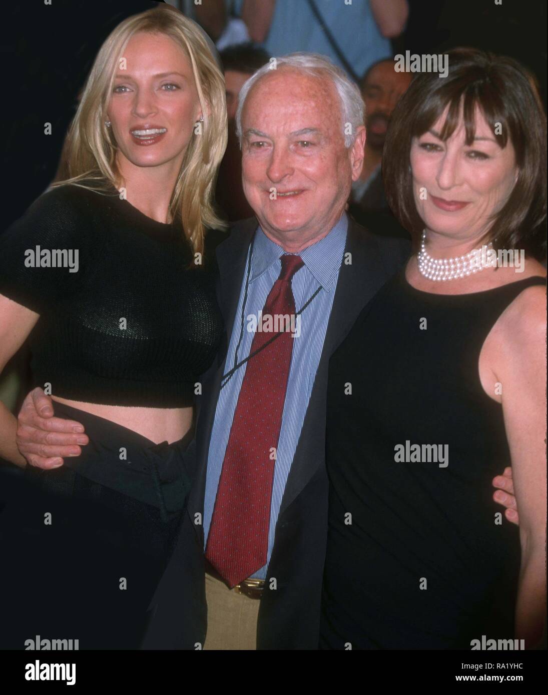 Uma Thurman James Ivory Angelica Huston 1993 Photo By John Barrett ...