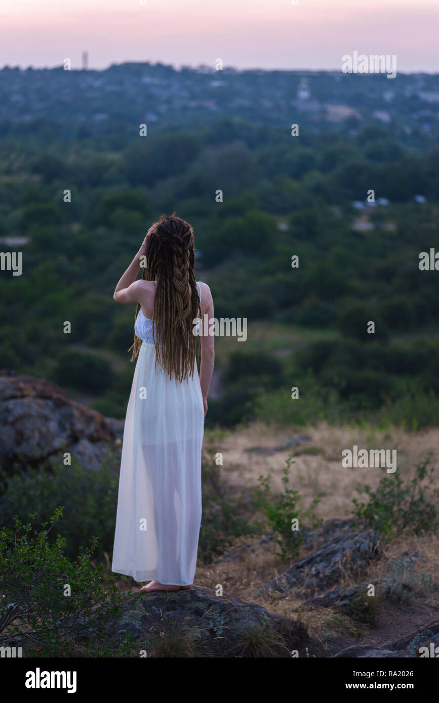 Beautiful Girl With Cloudy Sky Hi Res Stock Photography And Images Alamy