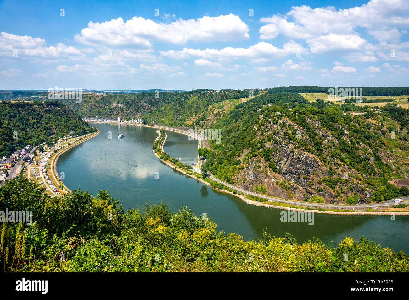 Loreley View, Maria Ruh, Urbar, Germany Stock Photo