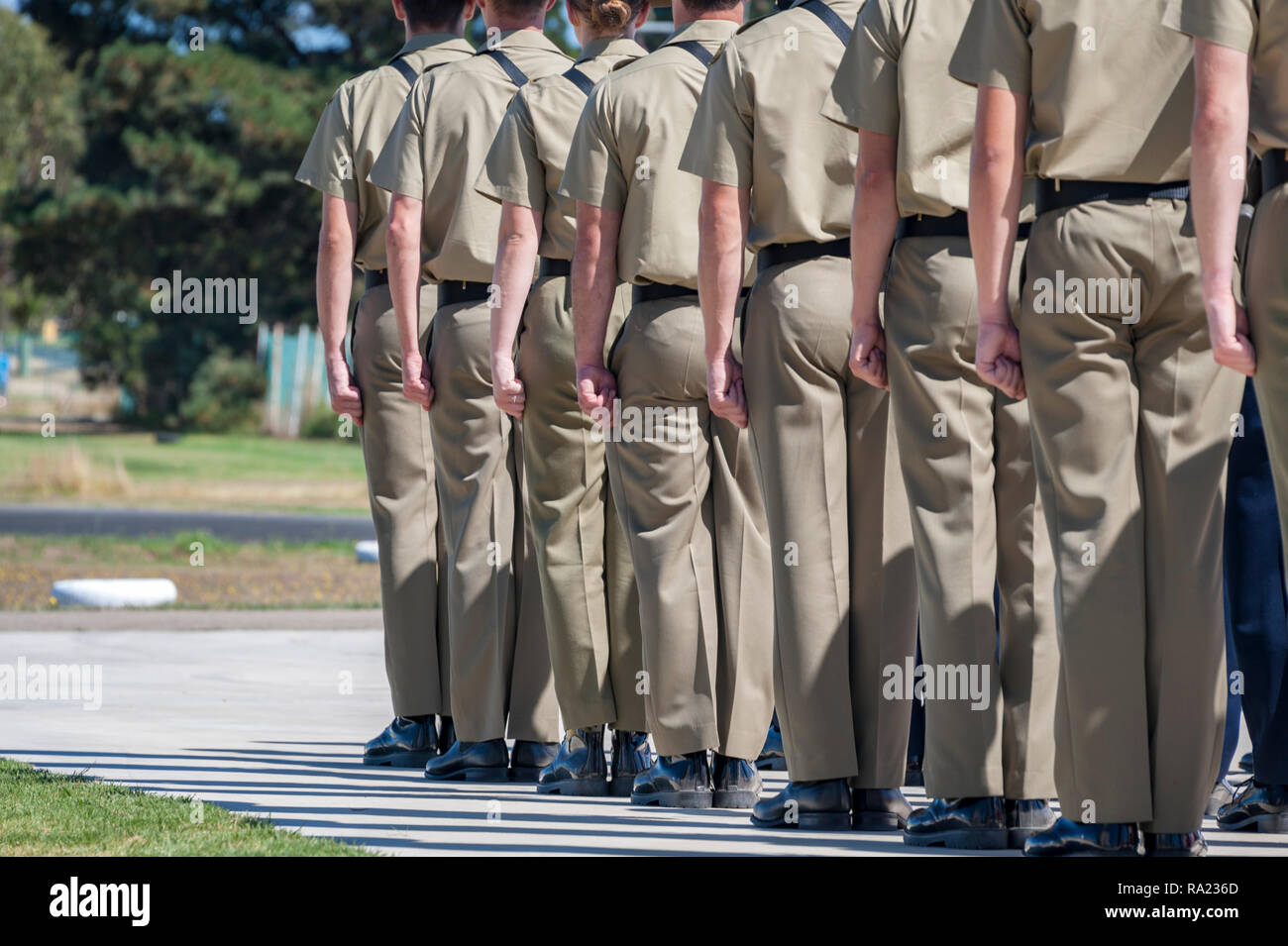 Army Standing To Attention Stock Photos & Army Standing To Attention