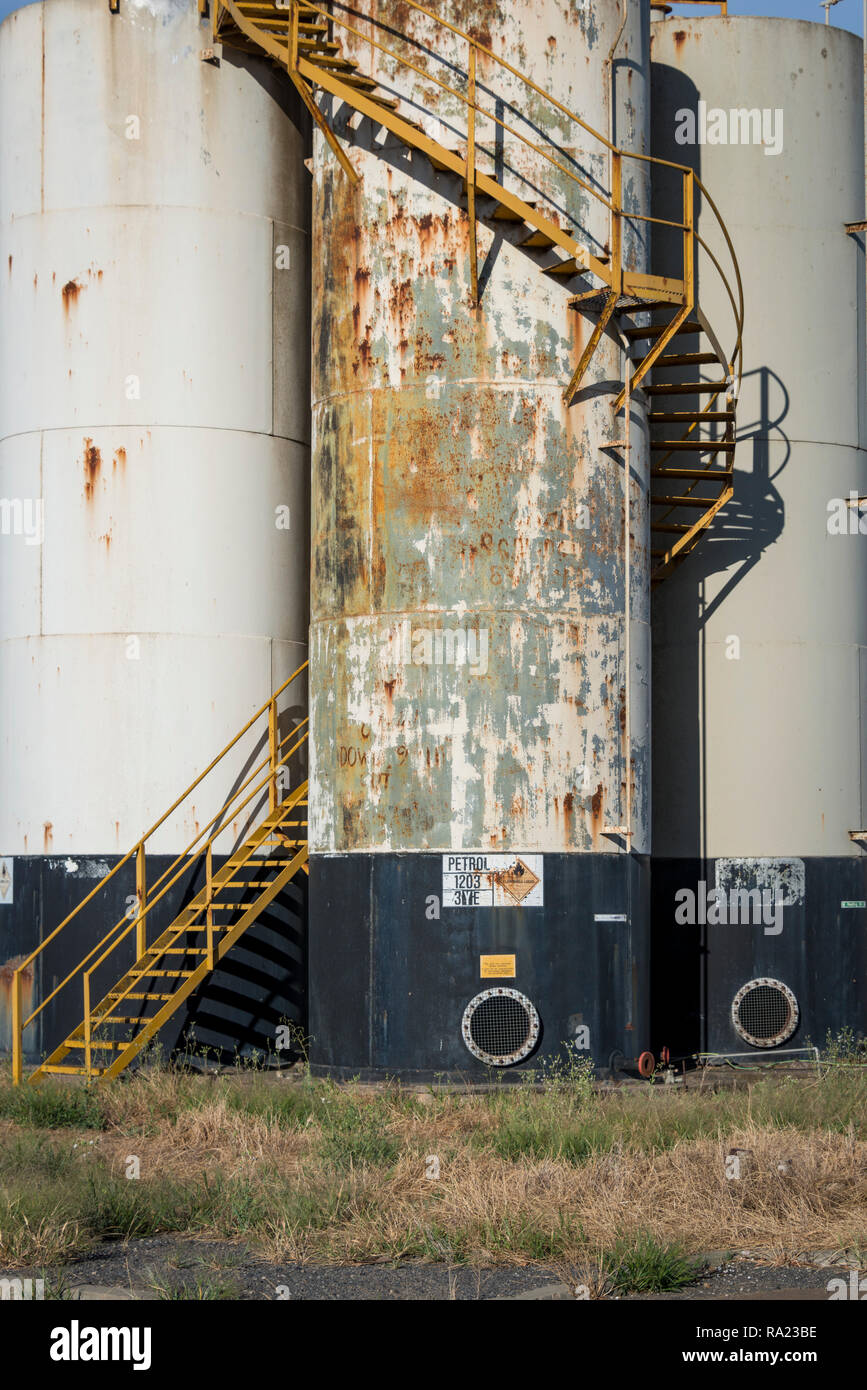 Oil storage tanks with stairs hi-res stock photography and images - Alamy
