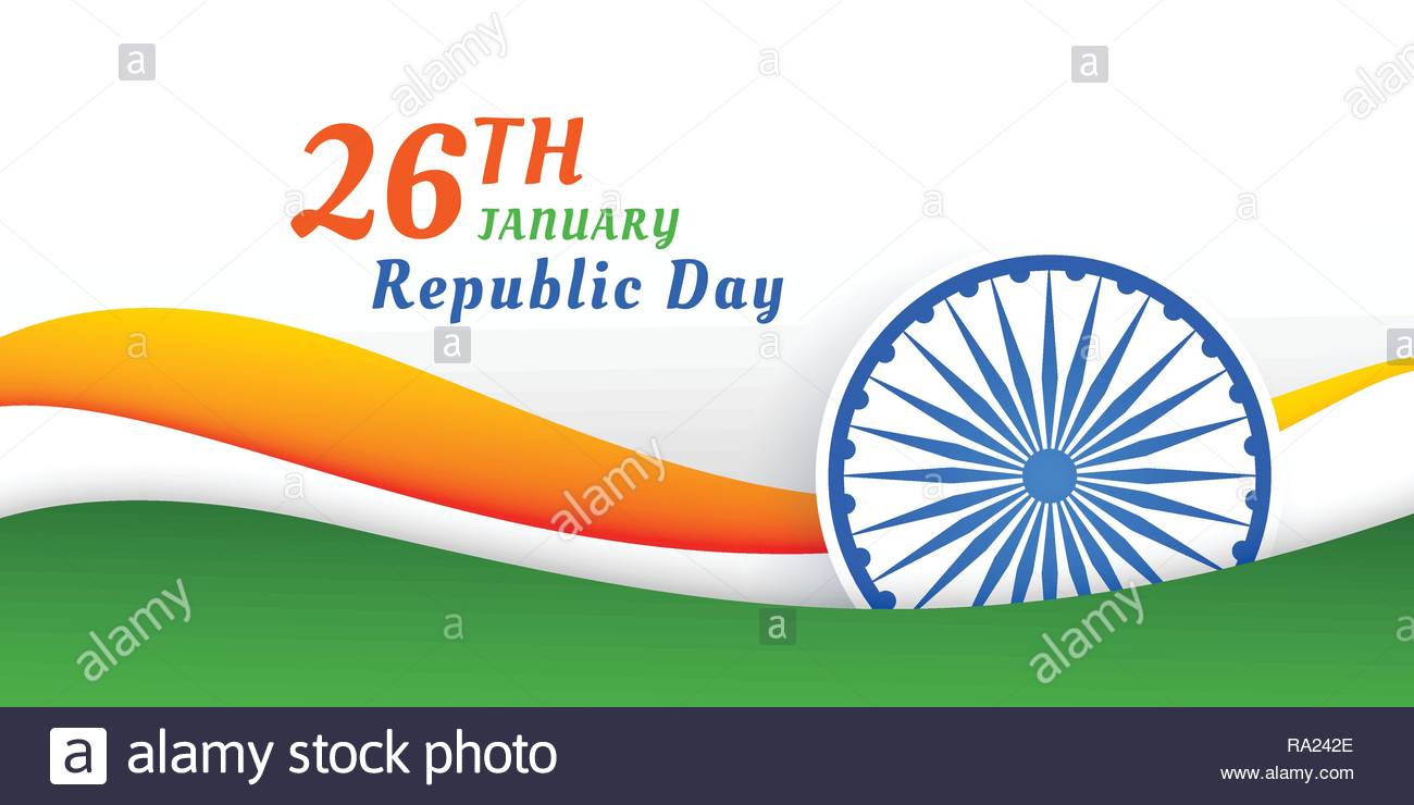Happy Indian Republic Day Banner Stock Photos Happy Indian