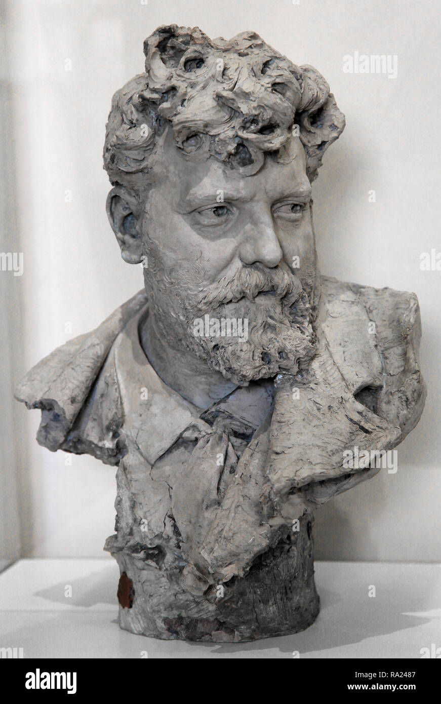 Sculpture of Francisco Domingo Marques 1885 by the artist Mariano Benlliure Gil 1862-1947 Stock Photo
