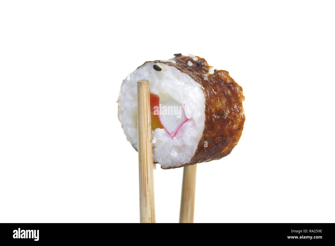 portion sushi  isolated on a white background Stock Photo