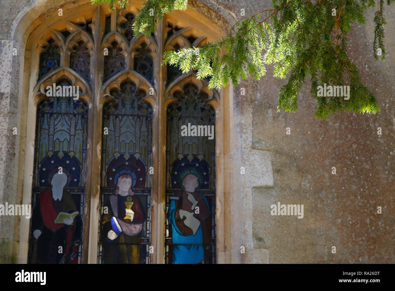 Stain glass window Stock Photo