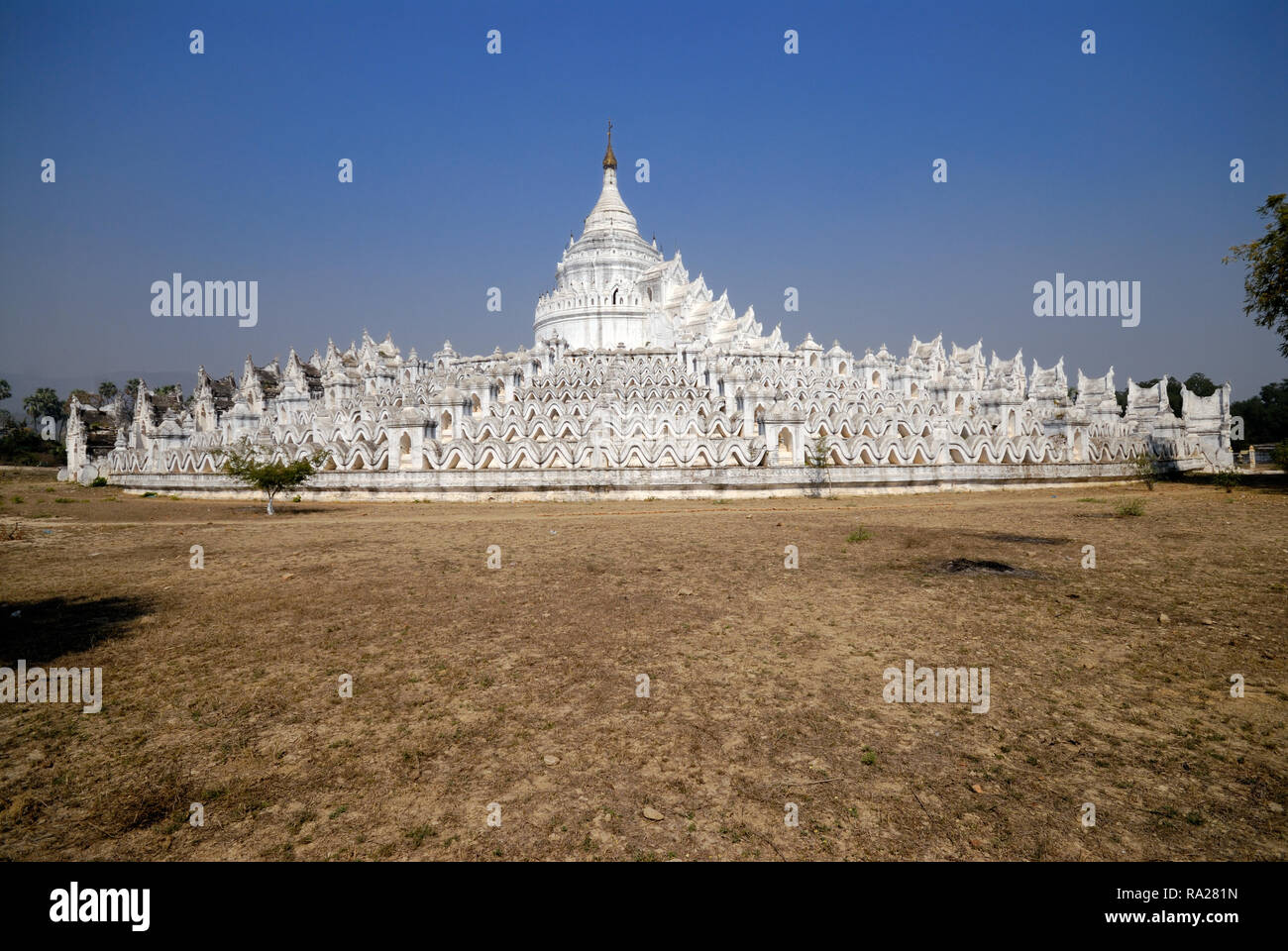 Hsinbyume Pagoda,Mandalay, Mingun Stock Photo
