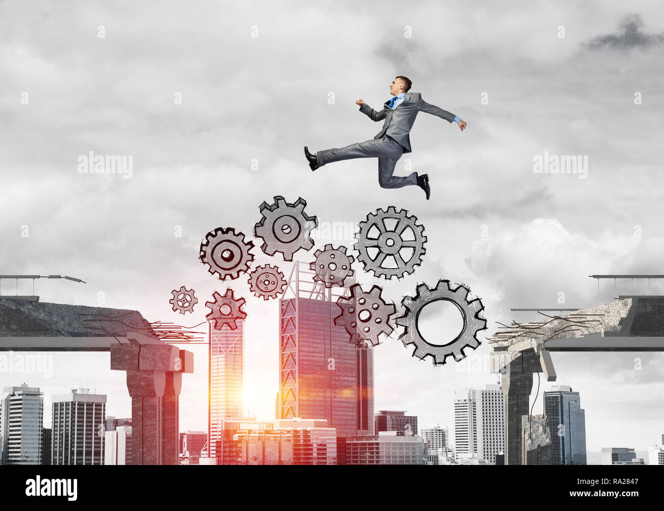 Problem and difficulties overcoming concept Stock Photo - Alamy