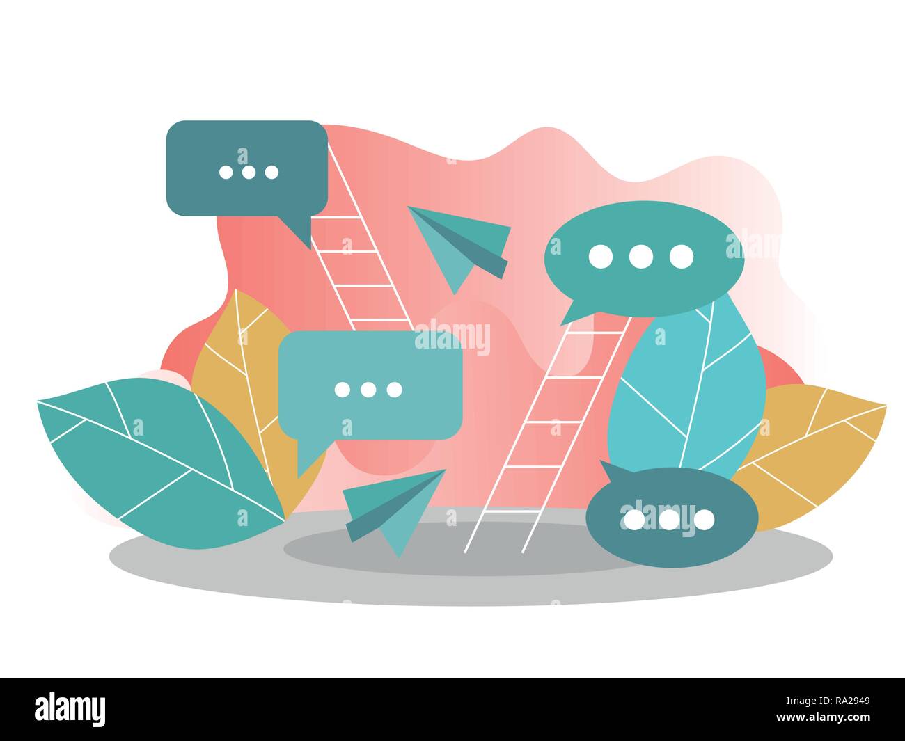 flat vector concept of