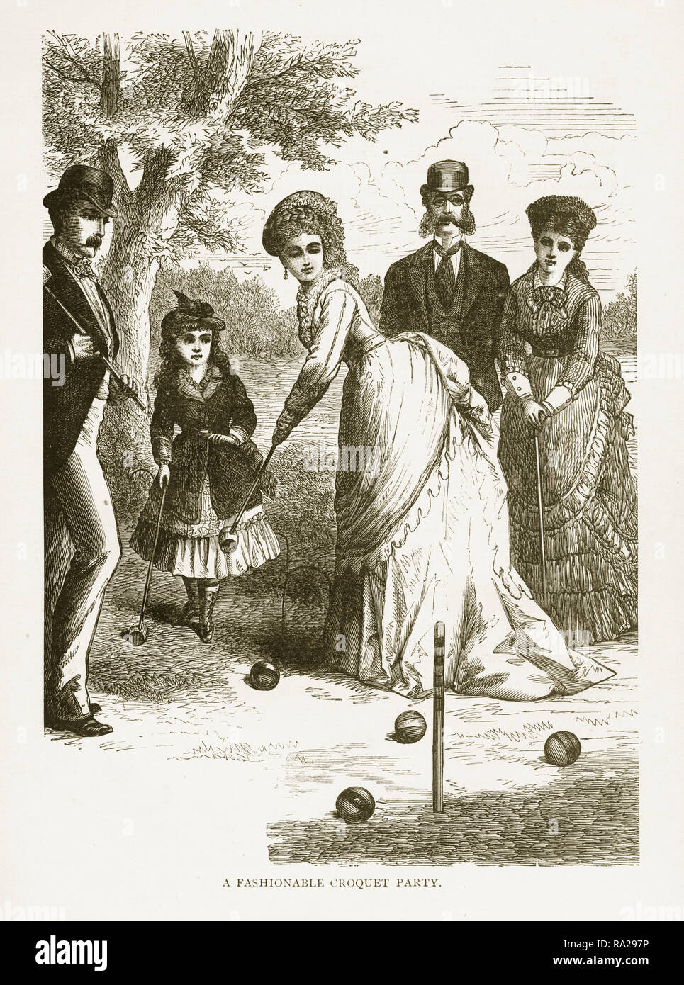 Victorian croquet costume hires stock photography and images Alamy