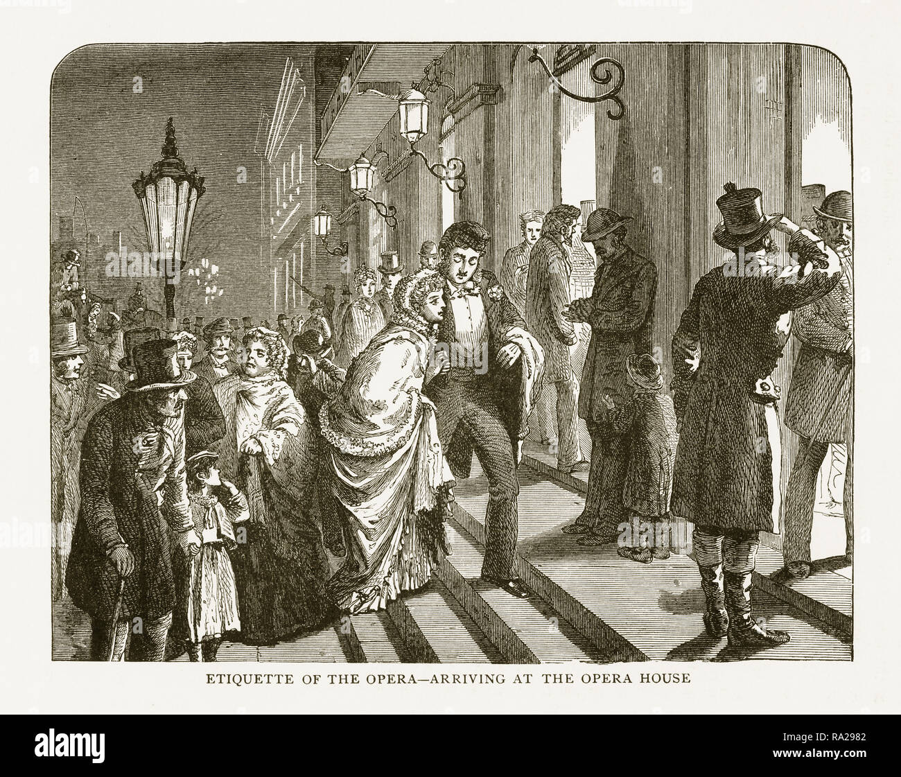 Etiquette of the Opera Arriving at the Opera House Victorian